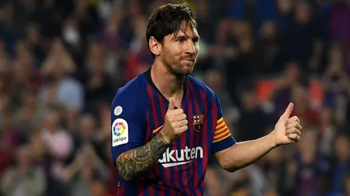 Un gol típico de Lionel Messi.