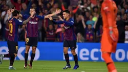 Messi lo vio libre y Coutinho la colgó de un ángulo a los 2 minutos de partido