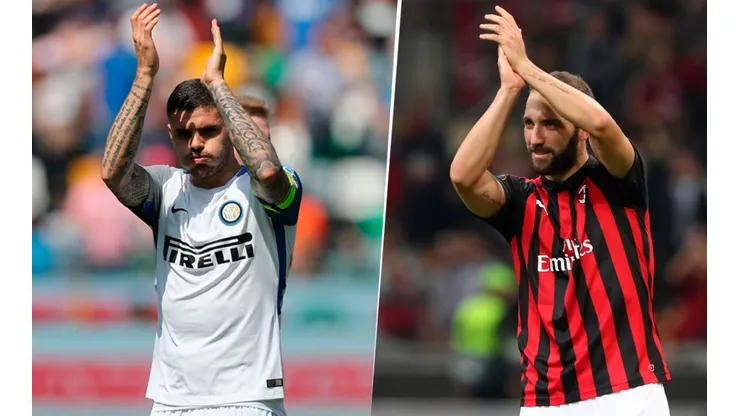 A dos días del Inter-Milan, Icardi le tiró flores a Higuaín