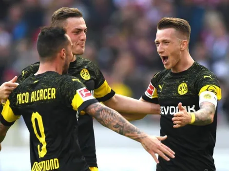 Con Alcácer es robo: goleada del Dortmund, el super líder de la Bundesliga