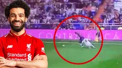 Tremendo amague de Morales.