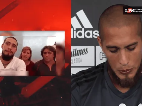 La emoción de Maidana ante la sorpresa de Cavenaghi, Mercado y todos sus familiares