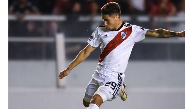 Gonzalo Montiel con la camiseta de River.