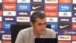 Foto de Ernesto Valverde, entrenador de Barcelona.
