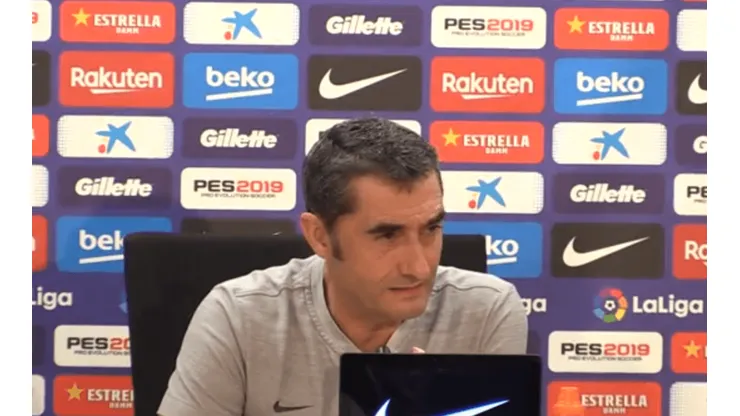 Foto de Ernesto Valverde, entrenador de Barcelona.