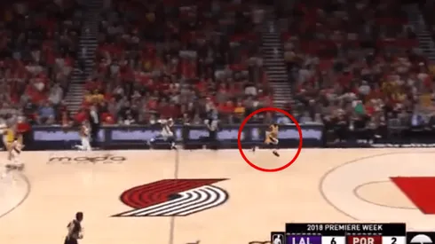 Foto de Lebron James, jugador de los Lakers