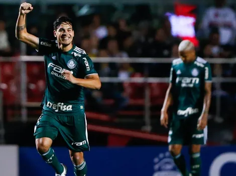 Gustavo Gómez empieza a calentar la previa del partido contra Boca