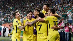 ORO EN BRASIL. Boca celebra el empate contra Palmeiras en la fase de grupos (Foto: Getty).
