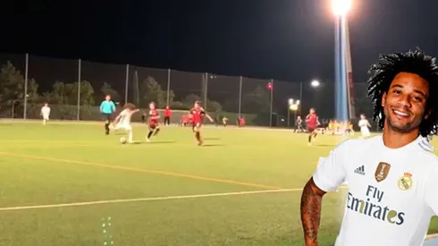 Golazo de Enzo, el hijo de Marcelo.