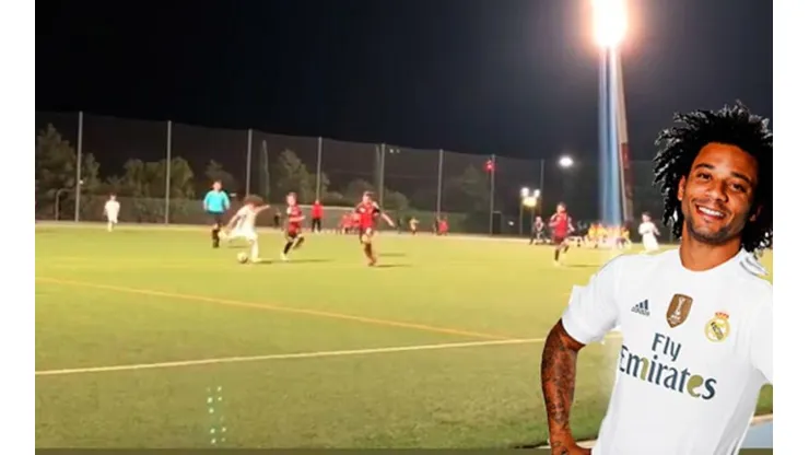 Golazo de Enzo, el hijo de Marcelo.
