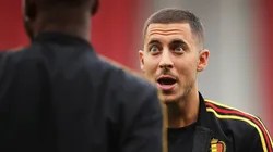 ¿EN SERIO 18 MILLONES? Eden Hazard durante una de las últimas Fecha FIFA con Bélgica (Foto: Getty).