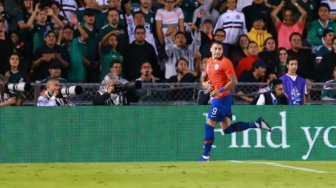Foto de Nico Castillo gritando ante México.
