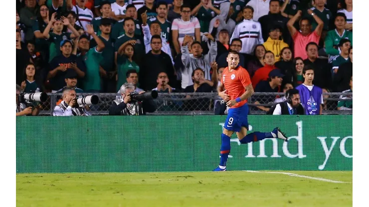 Foto de Nico Castillo gritando ante México.