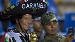 El himno mexicano sonó con fuerza en la previa.