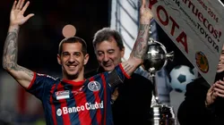 El Pipi, tras levantar la Libertadores en 2014.