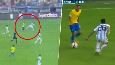 Neymar no pudo ante Saravia.