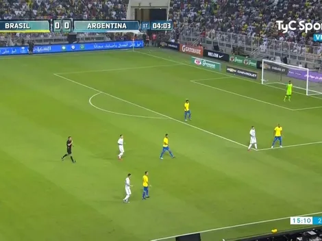 Tardó 4 minutos: Saravia fue el primero que bajó a Neymar