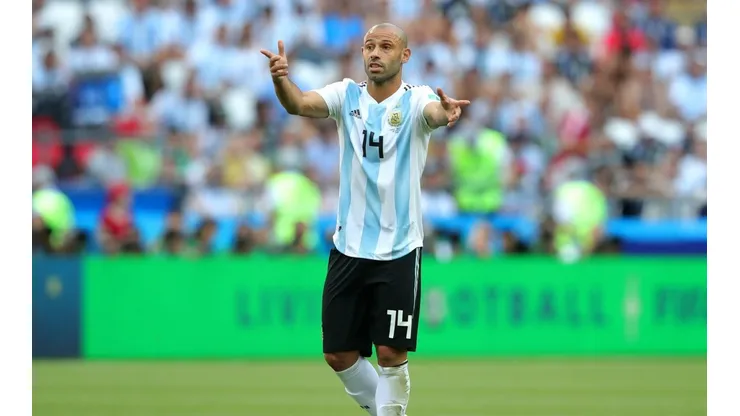 La historia de Javier Mascherano a segundos de que arranque el partido de la Selección Argentina