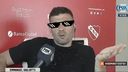 Foto de Emmanuel Gigliotti, jugador de Independiente.