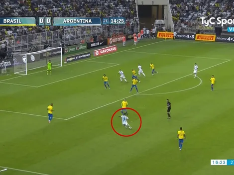 Paredes pasó a un rival y casi convierte el gol de su vida