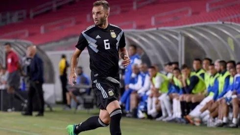 Germán Pezzella en la Selección Argentina.