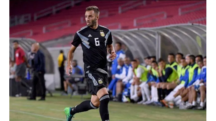 Germán Pezzella en la Selección Argentina.