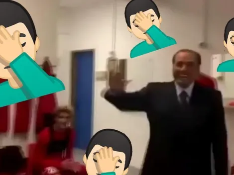 Berlusconi hizo la peor arenga de la historia, su equipo empató y después disparó contra sus jugadores