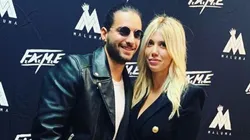 Con unas amiguitas, escotada y como loca: los videos de Wanda Nara en el recital de Maluma