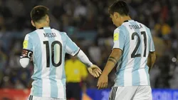 Messi y Dybala en la Selección Argentina.