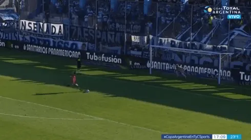 Foto del último penal de la serie.