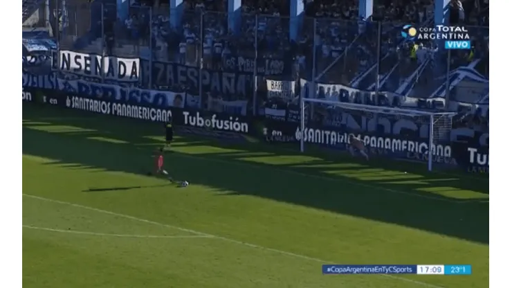 Foto del último penal de la serie.