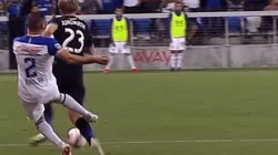 Terrible entrada de Pablo Aguilar, que no afloja ni en los amistosos