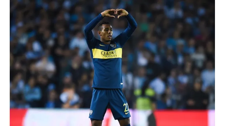 Foto de Sebastián Villa, delantero de Boca.