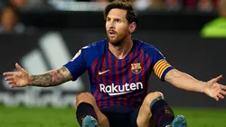 Foto de Lionel Messi, jugador de Barcelona.