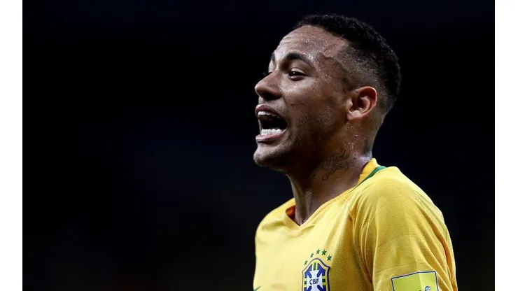 ALEGRÍA. Neymar celebra en el último Brasil-Argentina (Foto: Getty).