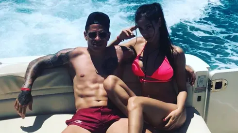 Foto de Iturbe y su novia.