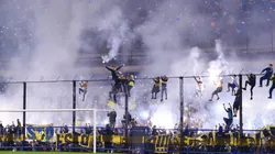 Foto de la Bombonera de fiesta.