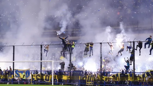 Foto de la Bombonera de fiesta.