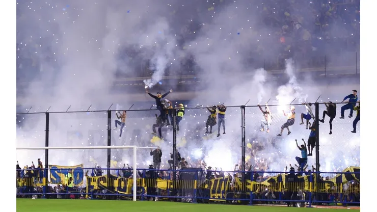 Foto de la Bombonera de fiesta.
