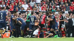 Pelea en el último Central - Newell's.