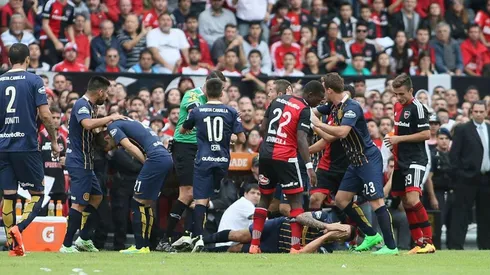 Pelea en el último Central - Newell's.