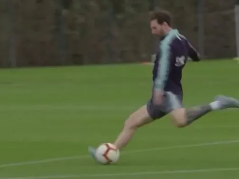 A la Selección Argentina no le gusta: Barcelona mostró los golazos de Messi en las prácticas