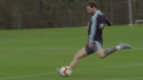 A la Selección Argentina no le gusta: Barcelona mostró los golazos de Messi en las prácticas