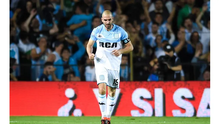 Foto de Lisandro López, jugador de Racing.