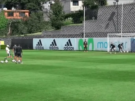¡Viejos son los trapos! Golazo de Ferretti en el entrenamiento