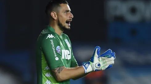 Arias en el partido ante Boca del último domingo.