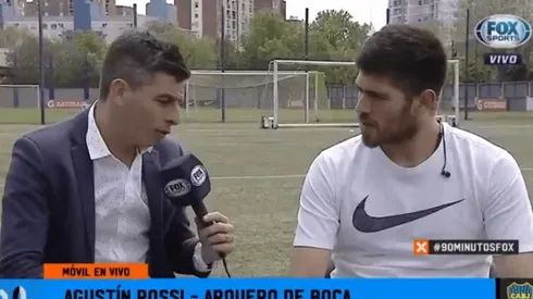 Foto de Agustín Rossi, arquero de Boca.