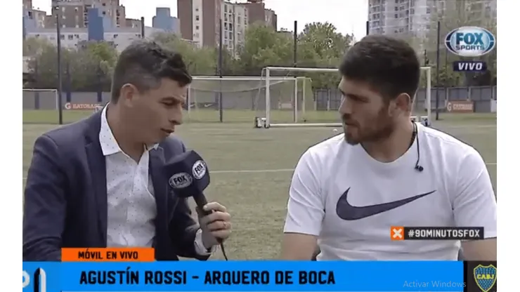 Foto de Agustín Rossi, arquero de Boca.