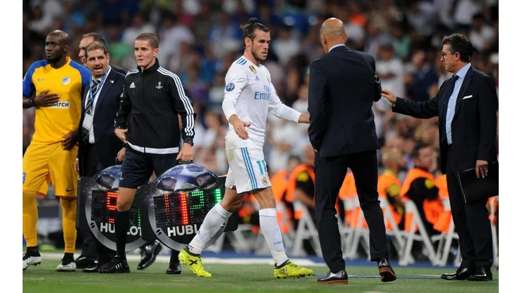 Foto de Zidane con Bale en el Real Madrid.
