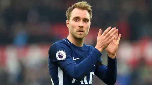 Eriksen con los colores de Tottenham.